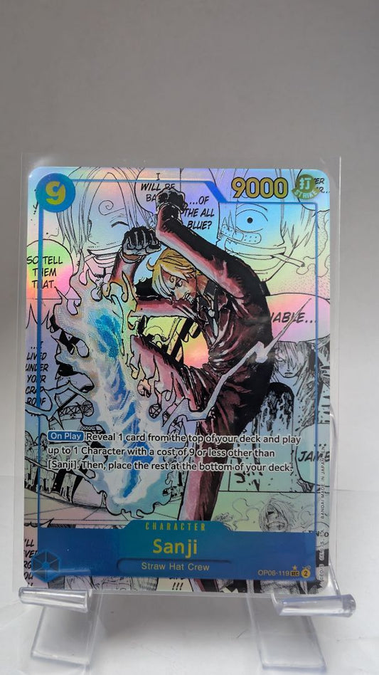 Sanji OP06-119 Alternate Art Manga EN // Near Mint // One Piece TCG Single