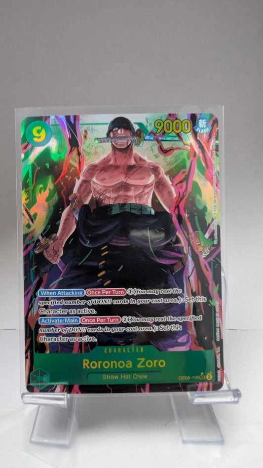 Roronoa Zoro OP06-118 Alternate Art EN // Near Mint // One Piece TCG Single