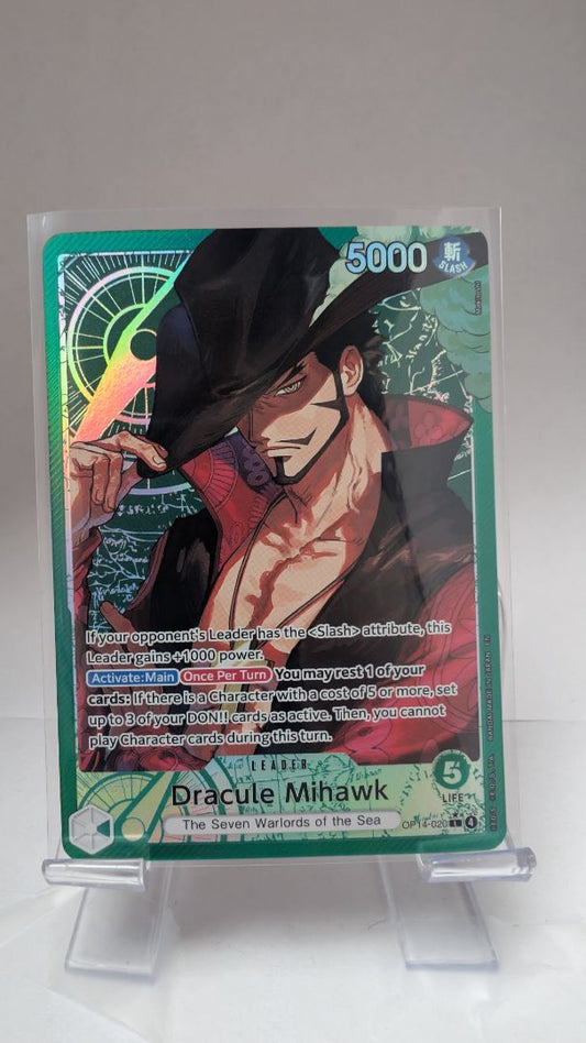 Dracule Mihawk OP14-020 Alternate Art EN // Near Mint // One Piece TCG Single