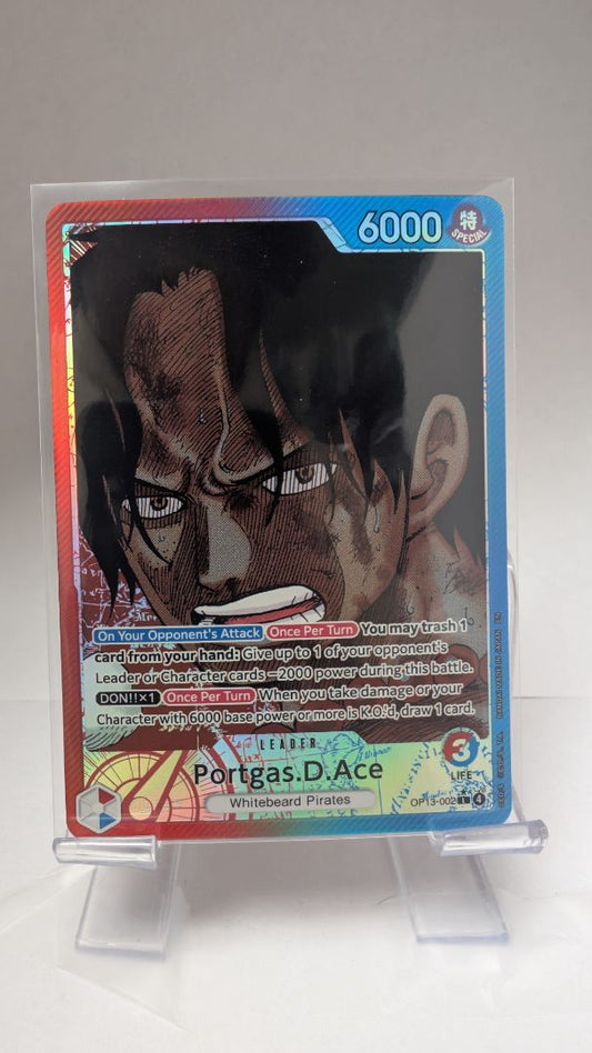 Portgas.D.Ace OP13-002 Alternate Art EN // Near Mint // One Piece TCG Single