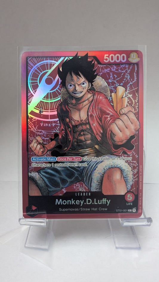 Monkey.D.Luffy ST01-001 Pre-Errata EN // Near Mint // One Piece TCG Single