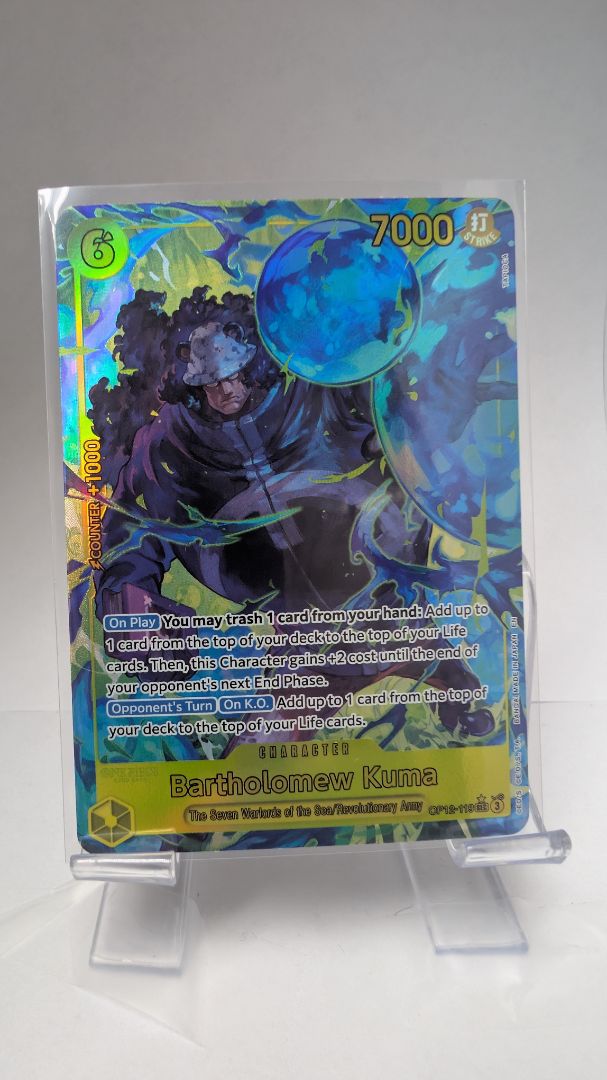 Bartholomew Kuma OP12-119 Alternate Art EN // Near Mint // One Piece TCG Single